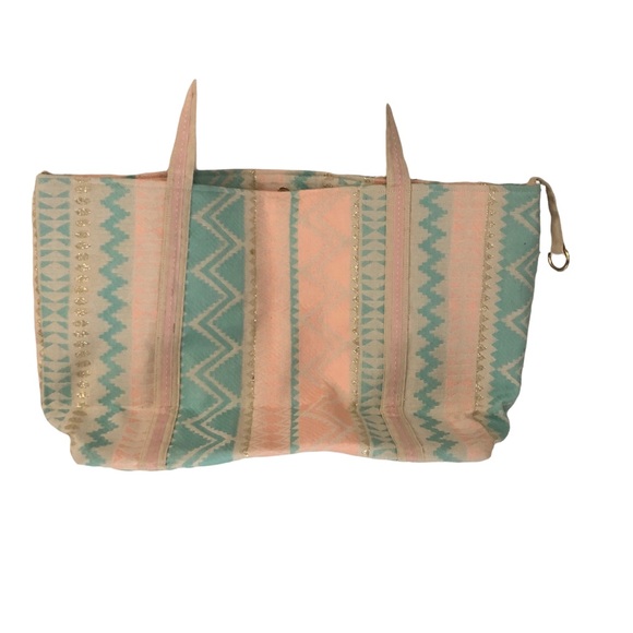 Bohemian Large Floral Beaded and Embroidered Handmade in India - Picture 2 of 7